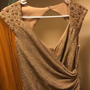 Gold Maggy London evening dress